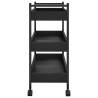 Black Kitchen Trolley - Durable & Stylish Storage Solution