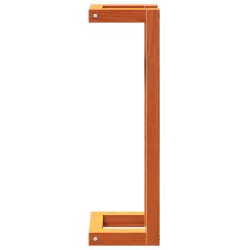 Stylish Wax Brown Towel Rack - Solid Pine Wood | Hipomarket