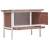 Outdoor Rabbit Hutch - Cozy Brown Wood for Small Animals