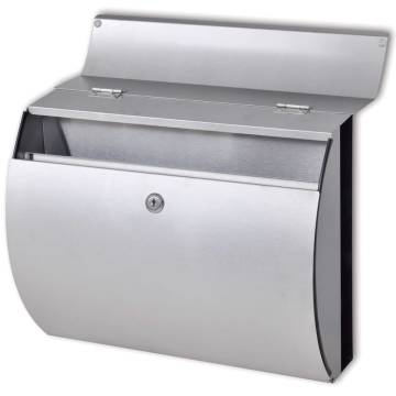 Durable Stainless Steel Mailbox with Modern Design