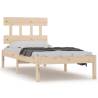 Bed Frame Solid Wood 100x200 cm | Timeless Design