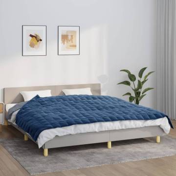 Weighted Blanket Blue 155x220 cm - Ideal Sleep Aid | HipoMarket