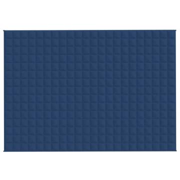 Weighted Blanket Blue 155x220 cm - Ideal Sleep Aid | HipoMarket