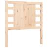 Solid Wood Bed Frame 90x200 cm with Headboard