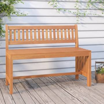 Garden Bench 110 cm Solid Wood Eucalyptus | Hipo Market