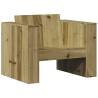 Garden Sofa 79x60x62 cm - Impregnated Pine Wood Comfort