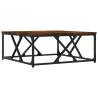 Elegant Smoked Oak Coffee Table - 70x70x30 cm | HipoMarket