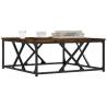 Elegant Smoked Oak Coffee Table - 70x70x30 cm | HipoMarket