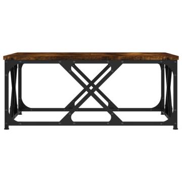 Elegant Smoked Oak Coffee Table - 70x70x30 cm | HipoMarket