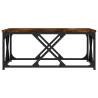 Elegant Smoked Oak Coffee Table - 70x70x30 cm | HipoMarket