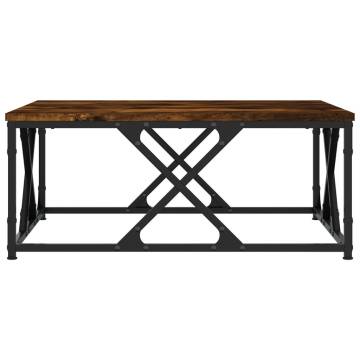 Elegant Smoked Oak Coffee Table - 70x70x30 cm | HipoMarket