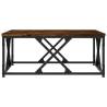 Elegant Smoked Oak Coffee Table - 70x70x30 cm | HipoMarket