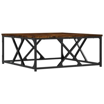 Elegant Smoked Oak Coffee Table - 70x70x30 cm | HipoMarket