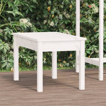 White Garden Bench - Solid Pine 80x44x45 cm | HipoMarket