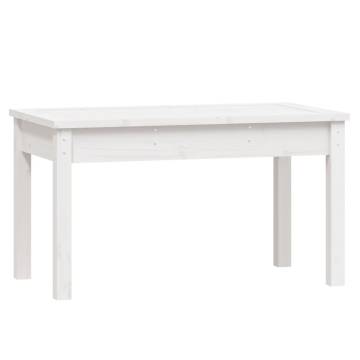 White Garden Bench - Solid Pine 80x44x45 cm | HipoMarket