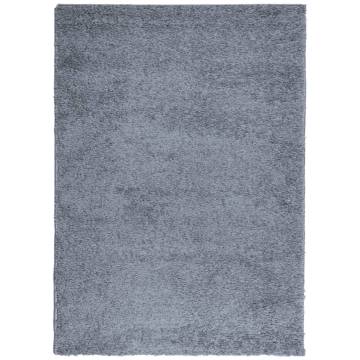 Shaggy Rug High Pile Modern Blue 240x340 cm | HipoMarket UK