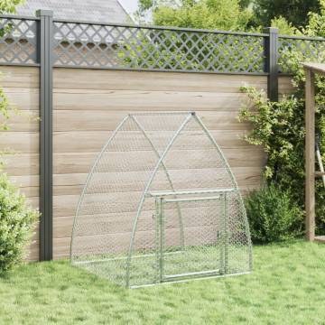 Rabbit Cage Silver 100x105x120 cm - Galvanised Steel