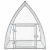 Rabbit Cage Silver 100x105x120 cm - Galvanised Steel