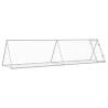 Rabbit Cage Silver 400x105x91 cm - Galvanised Steel | HipoMarket