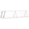 Rabbit Cage Silver 400x105x91 cm - Galvanised Steel | HipoMarket