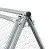 Rabbit Cage Silver 400x105x91 cm - Galvanised Steel | HipoMarket