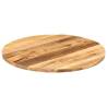 Table Top Ø 70x2.5 cm Round Solid Wood Rough Mango Colour rough mango wood(natural) Size 70 cm Quantity in Package 1 Thickness 25 mm 