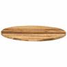 Round Solid Wood Table Top Ø 70 cm - Rustic Mango Finish