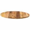 Round Solid Wood Table Top Ø 70 cm - Rustic Mango Finish