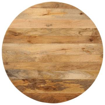 Round Solid Wood Mango Table Top Ø 80x3.8 cm - Hipomarket