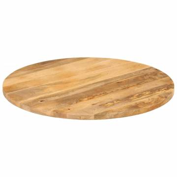 Round Solid Wood Mango Table Top Ø 80x3.8 cm - Hipomarket