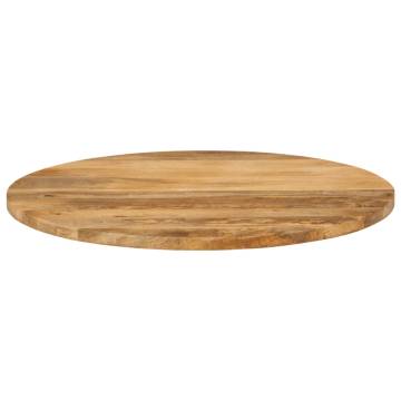 Round Solid Wood Mango Table Top Ø 80x3.8 cm - Hipomarket