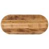 Table Top 110x40x3.8 cm Oval Solid Wood Rough Mango Colour rough mango wood(natural) Size 110 x 40 cm Quantity in Package 1 Thickness 38 mm 