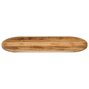 Oval Solid Wood Table Top - 110x50 cm | Hipomarket