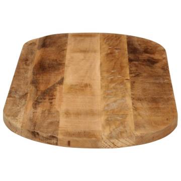 Oval Solid Wood Table Top 120x60 cm - Rustic Mango Design