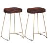 Gavin Bar Stools 2 pcs Solid Mango Wood Colour dark brown Size 46 x 38 x 52 cm Quantity in Package 2 Material solid mango wood 