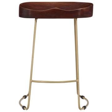 Gavin Bar Stools - 2 pcs Solid Mango Wood | Hipomarket