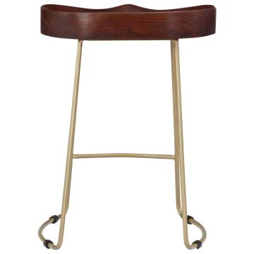 Gavin Bar Stools - 2 pcs Solid Mango Wood | Hipomarket