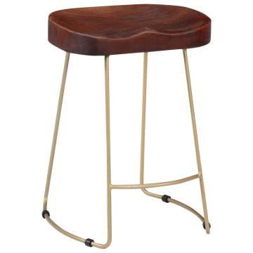 Gavin Bar Stools - 2 pcs Solid Mango Wood | Hipomarket