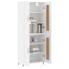 Stylish Highboard White 69.5x34x180 cm | Hipomarket UK