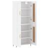 Stylish Highboard White 69.5x34x180 cm | Hipomarket UK