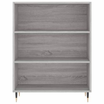 Highboard Grey Sonoma - Stylish Storage Solution (69.5x34x180 cm)