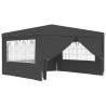 Professional 4x4 m Party Tent with Side Walls - Anthracite