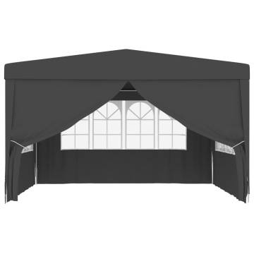 Professional 4x4 m Party Tent with Side Walls - Anthracite