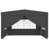 Professional 4x4 m Party Tent with Side Walls - Anthracite