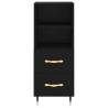 Highboard Black 34.5x34x180 cm - Elegant Storage Solution