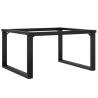 Industrial Coffee Table Legs O-Frame - Cast Iron 80x70x43 cm