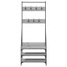 Stylish Clothes Rack with Shoe Storage - Grey Sonoma