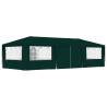 Professional Party Tent with Side Walls 4x9 m Green 90 g/m? Colour green Size 4 x 9 m Quantity in Package 1 