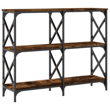 Elegant Smoked Oak Console Table - 100x28x80.5 cm