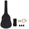 8 Piece Classical Guitar Beginner Set - Black 34"